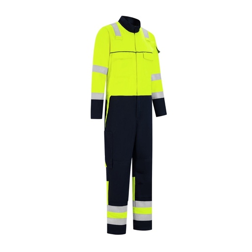 Dapro Volt Class 2 Coverall, Navy Blue/Hi-Vis Yellow - IFR - Temperate